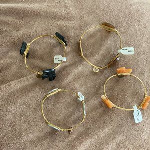 Bourbon & Boweties Elephant Bangle Bracelets